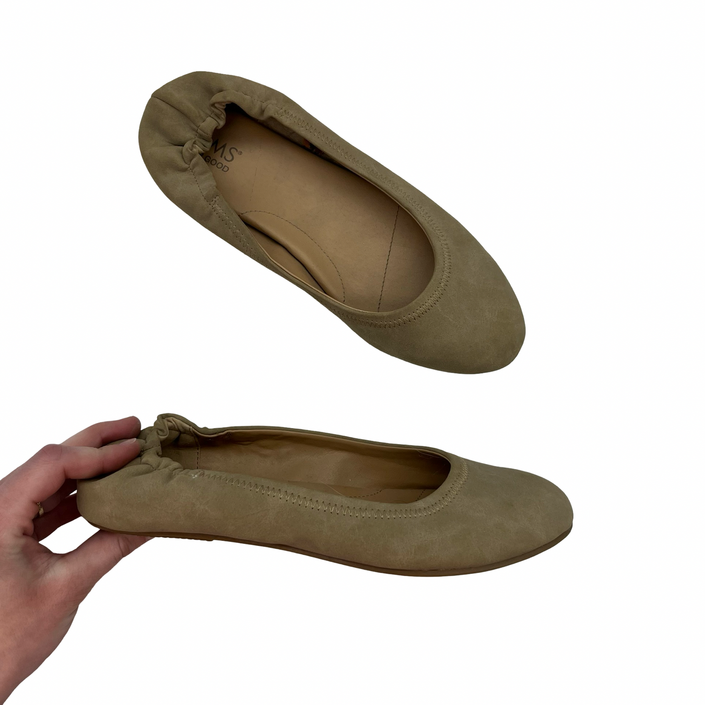 Shoes Flats By Toms In Tan, Size:7