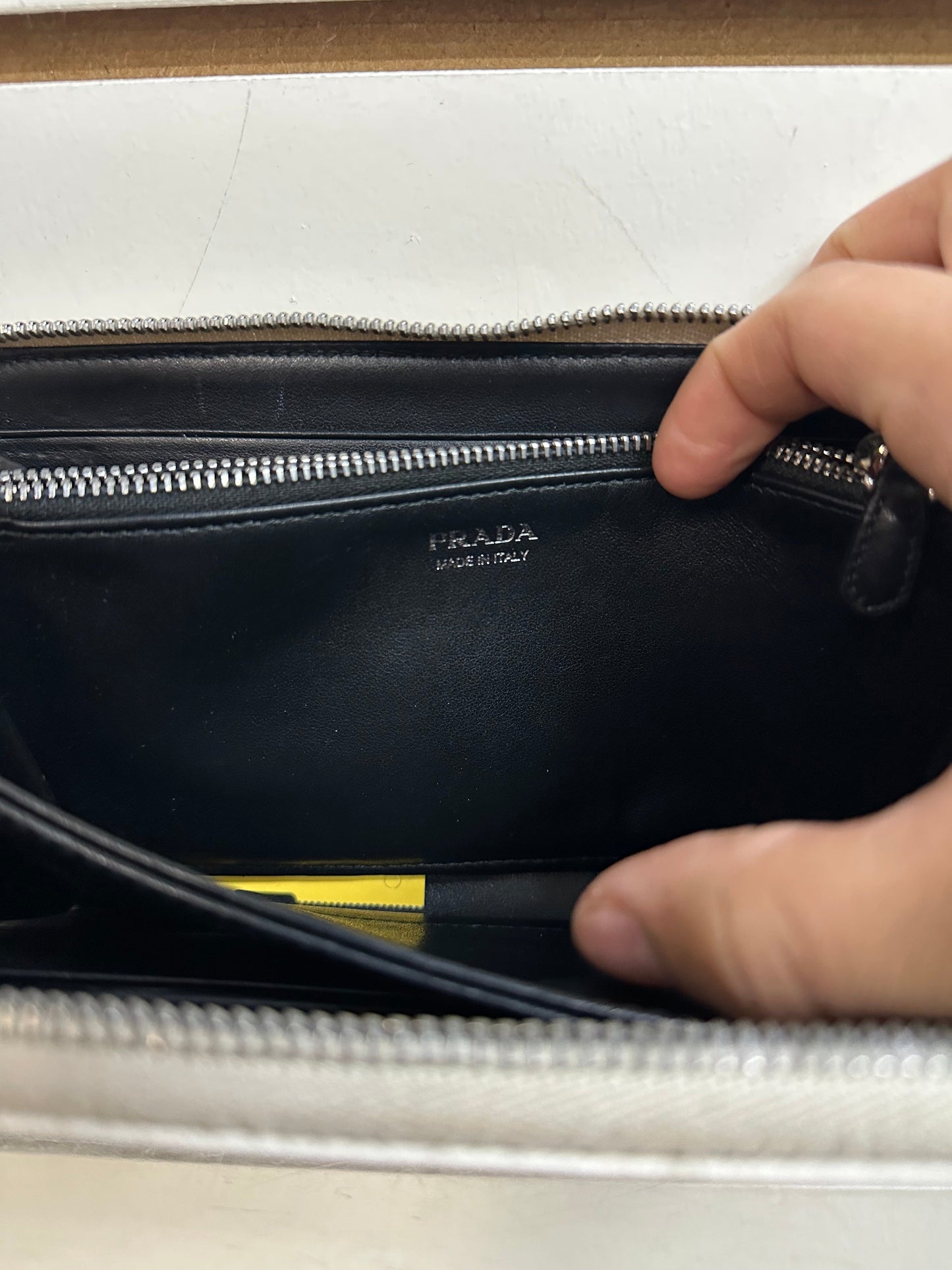 Wallet Luxury Designer By Prada, Size: Large