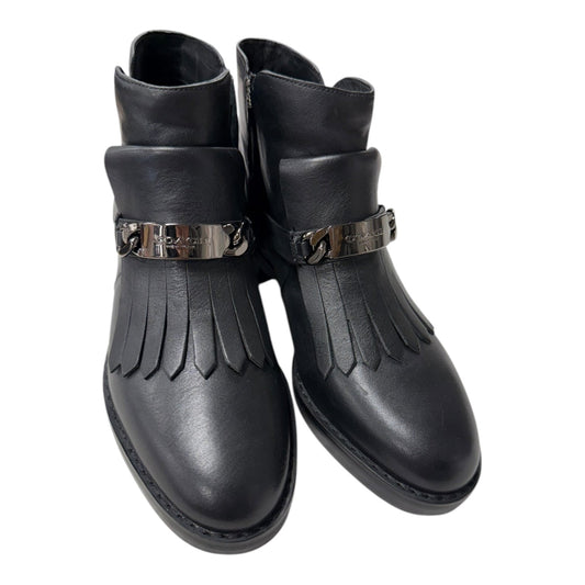 Boots Designer By Coach In Black, Size:7.5