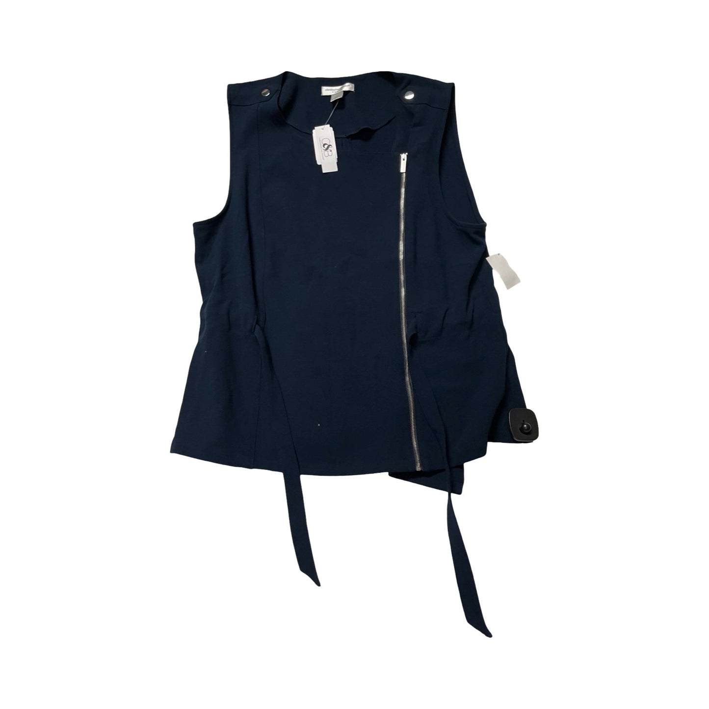 Top Sleeveless By Christopher And Banks In Navy, Size:Lp