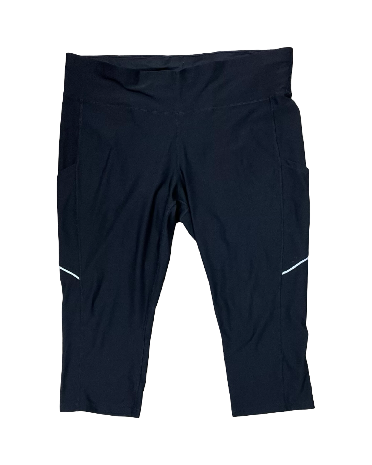Athletic Leggings Capris By Xersion In Black, Size:Xl