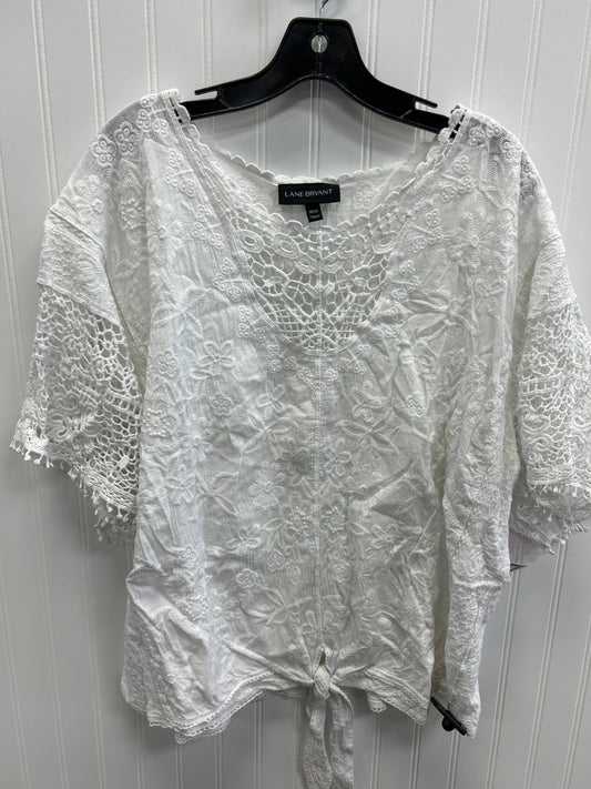 Top Ss By Lane Bryant In White, Size:1X