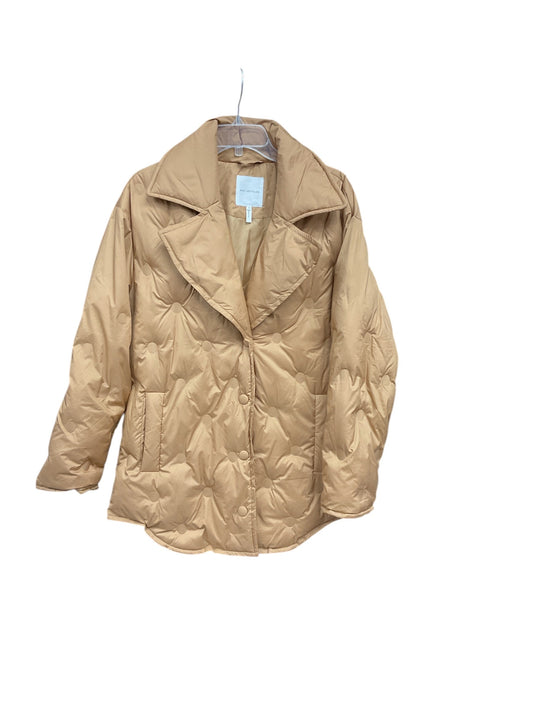 Coat Puffer & Quilted By Cmc In Tan, Size: S