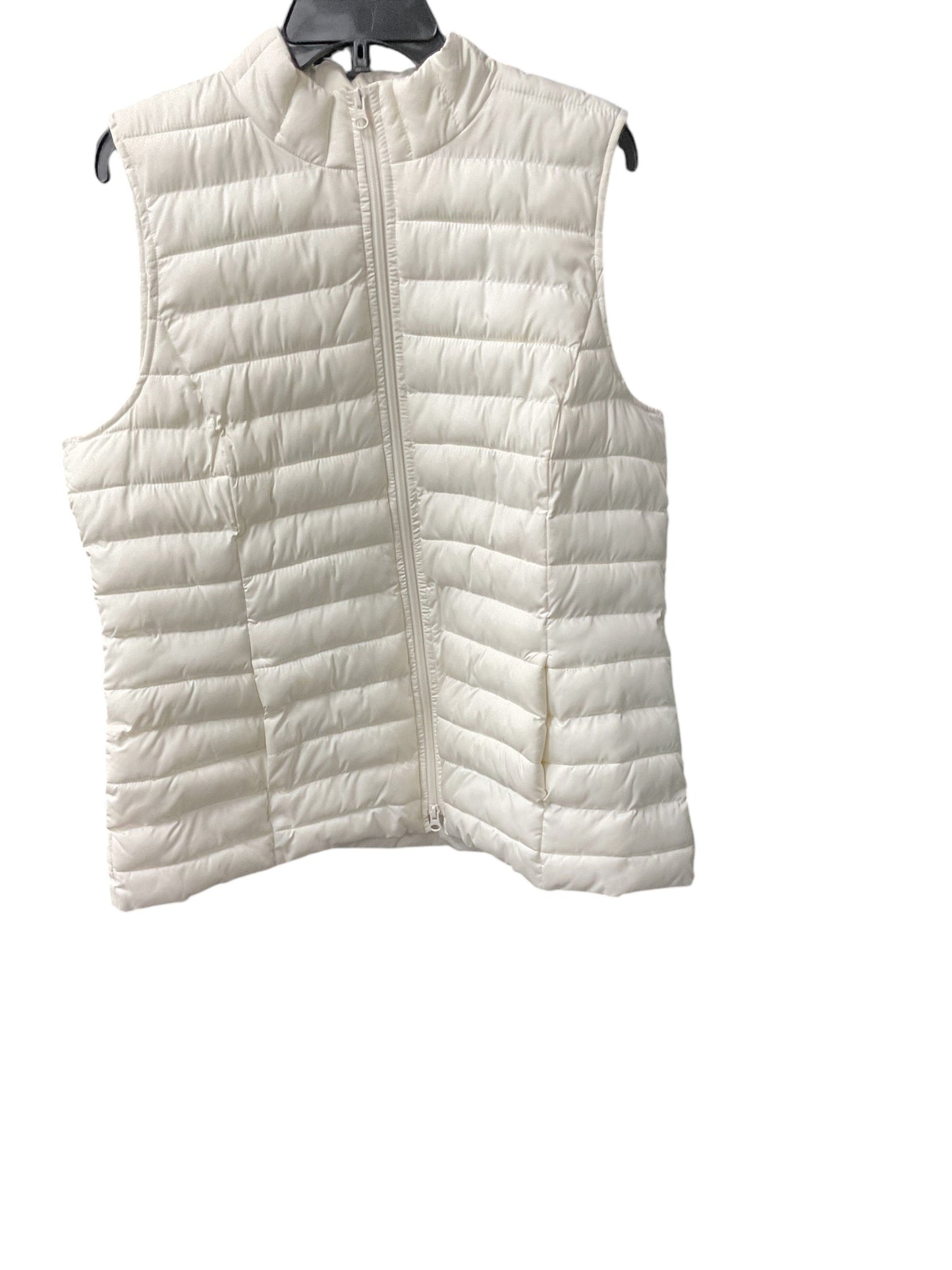 Vest Puffer & Quilted By J. Jill In White, Size: L