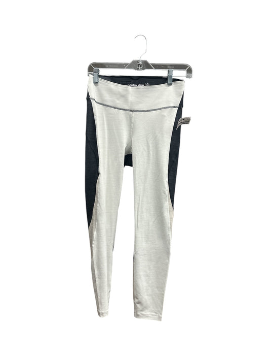 Athletic Leggings By Outdoor Voices In Grey & White, Size: M