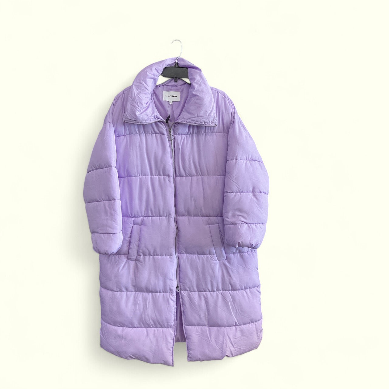 Coat Puffer & Quilted By Fashion Nova In Purple, Size: 1x