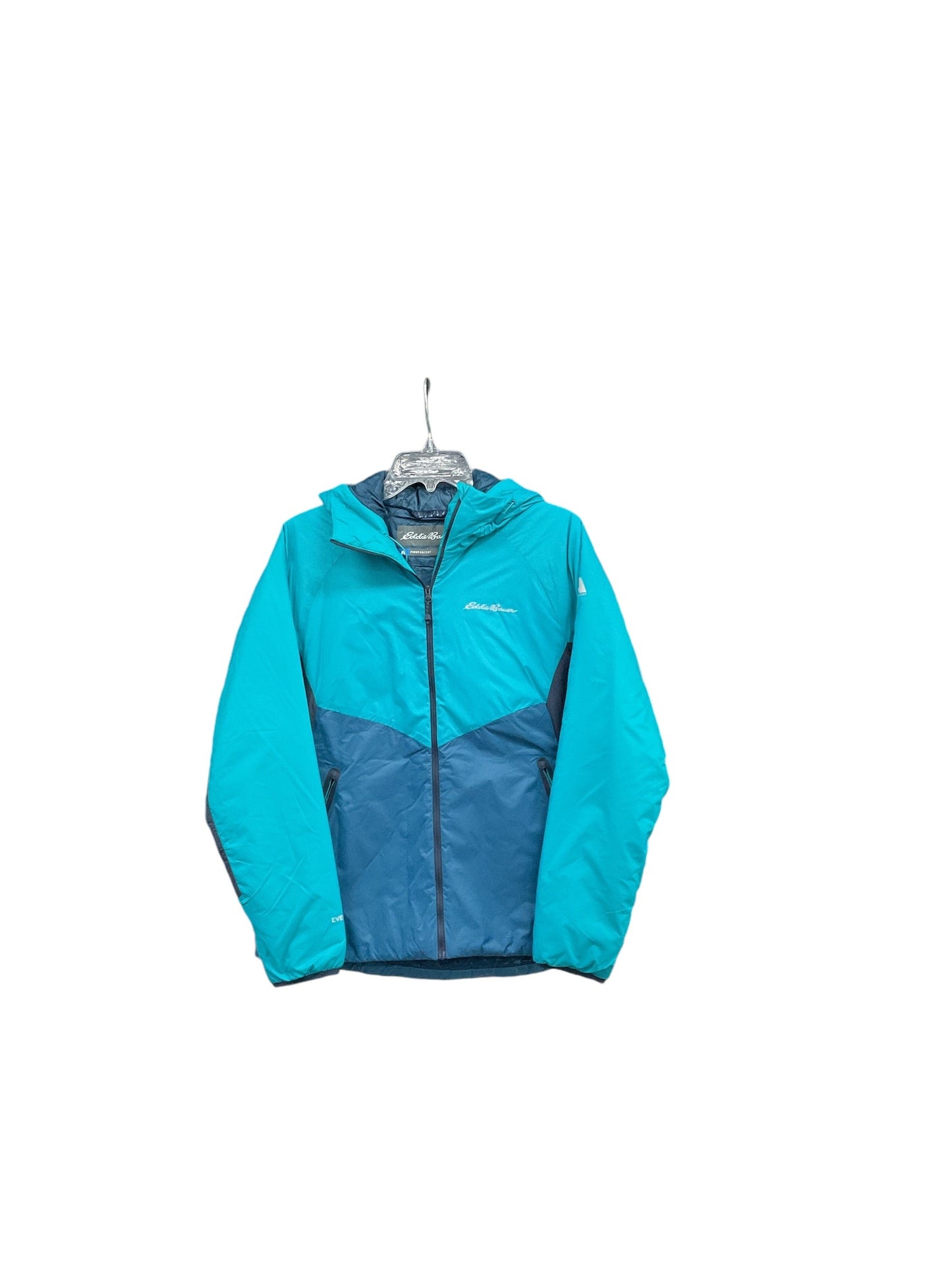 Jacket Puffer & Quilted By Eddie Bauer In Blue, Size: S