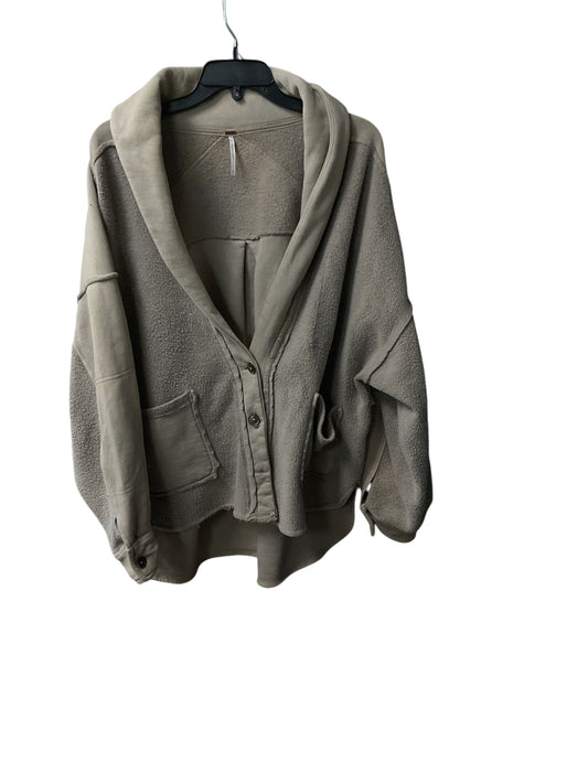 Jacket Fleece By Free People In Taupe, Size: S