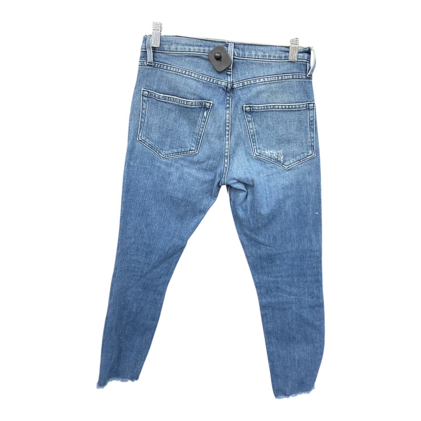 Jeans Skinny By Frame In Blue Denim, Size: 0