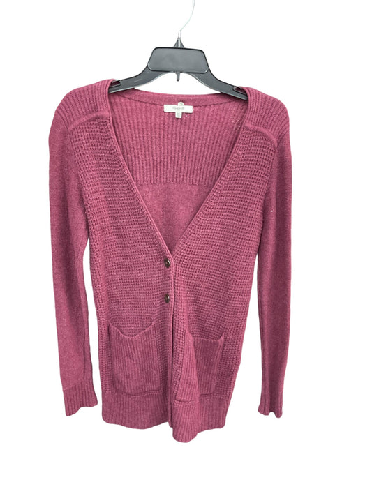 Sweater Cardigan By Madewell In Plum, Size: Xs