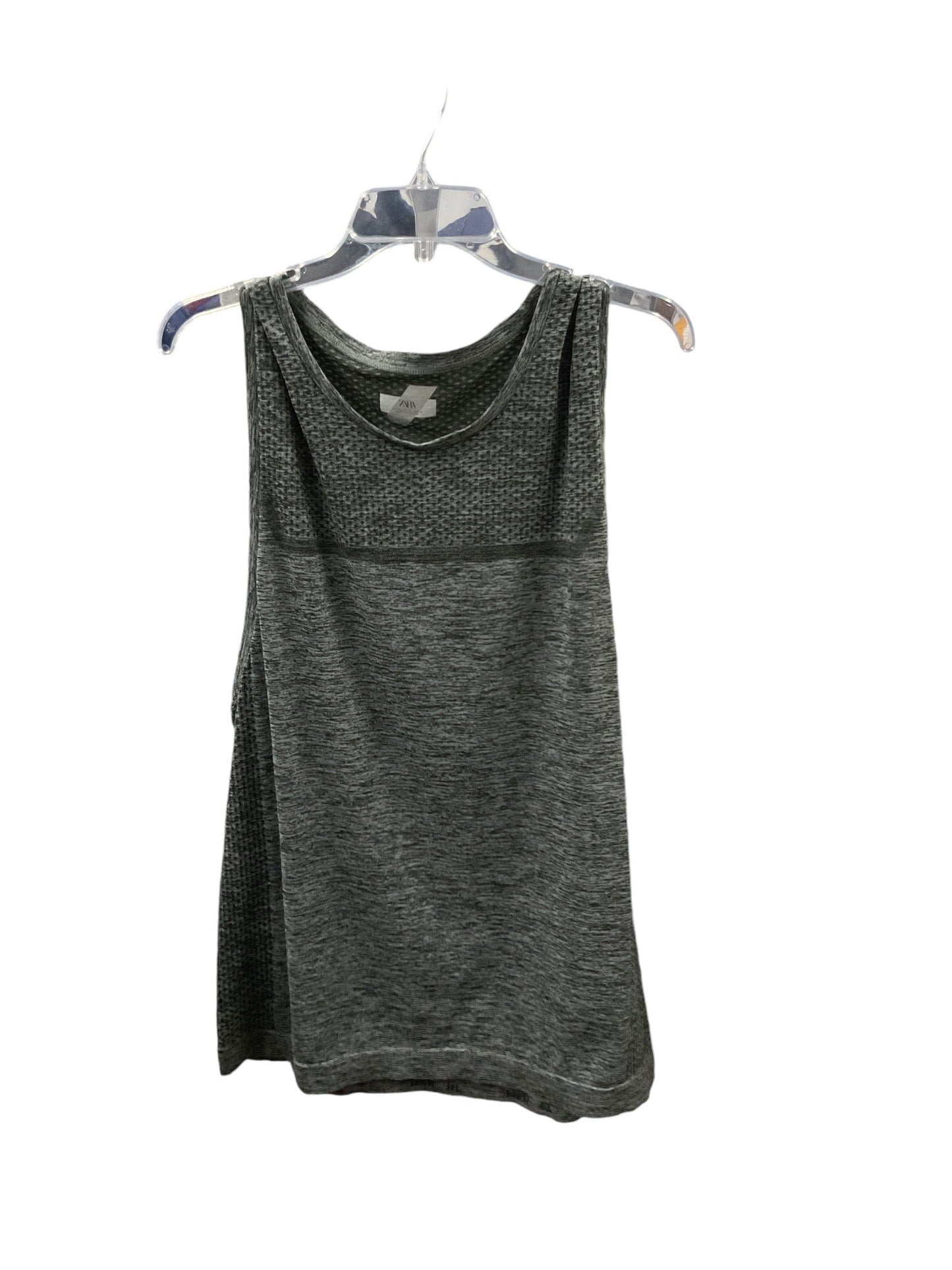 Athletic Tank Top By Zara In Grey, Size: Xl