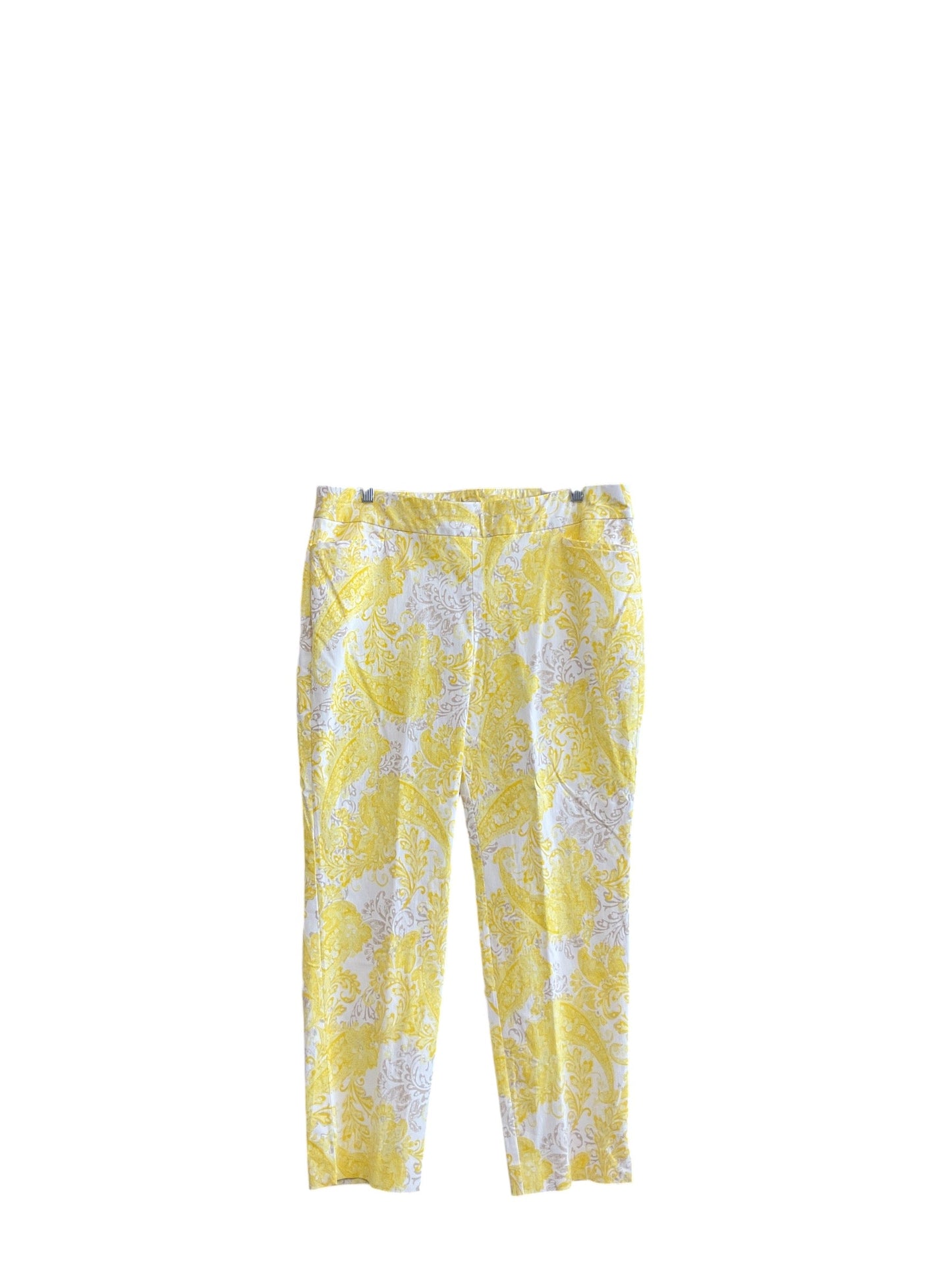 Pants Leggings By Chicos In Yellow, Size: 14petite