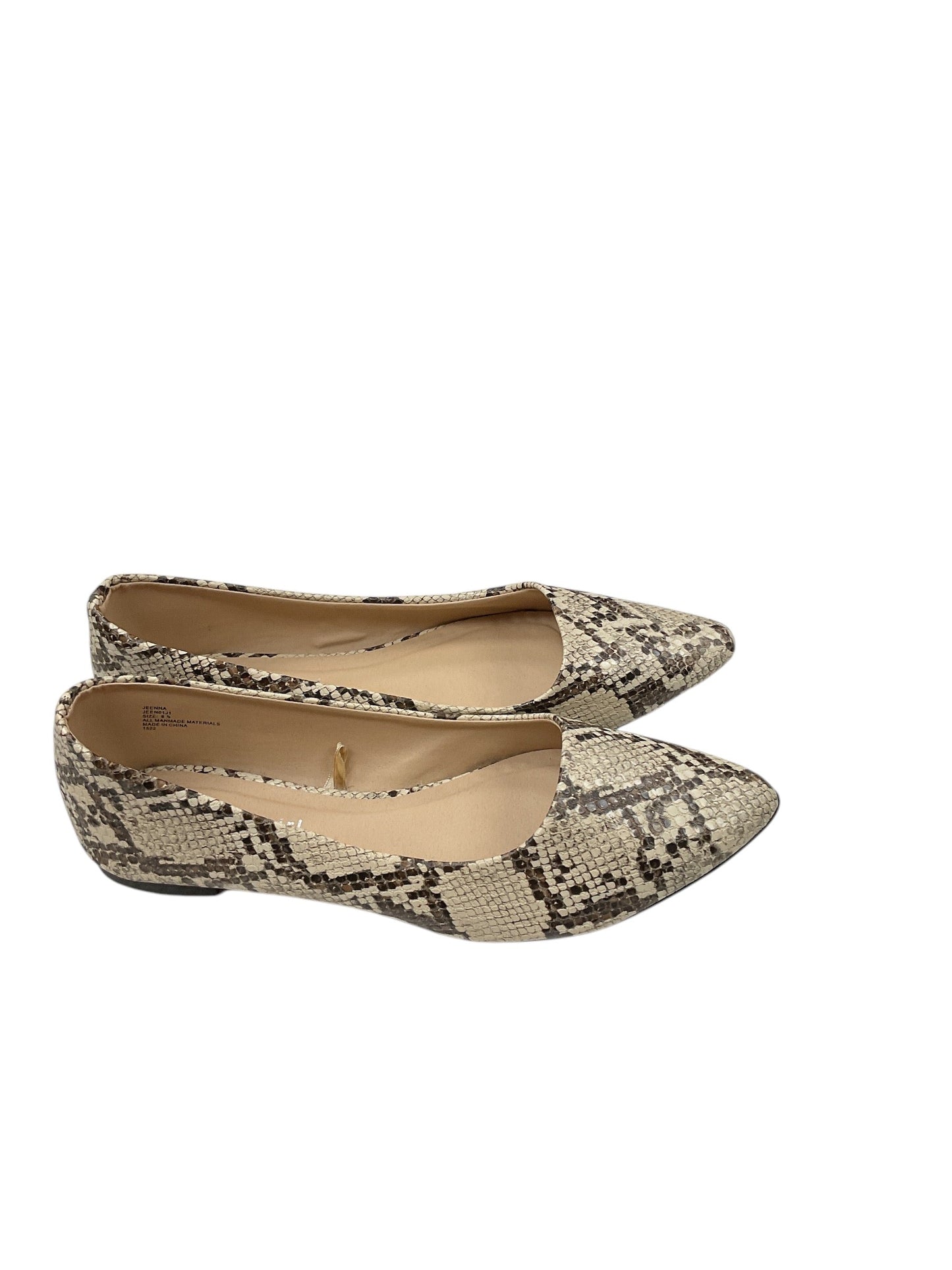 Shoes Flats By Madden Girl In Snakeskin Print, Size: 8.5