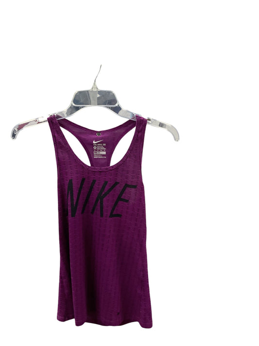 Athletic Tank Top By Nike In Purple, Size: Xs