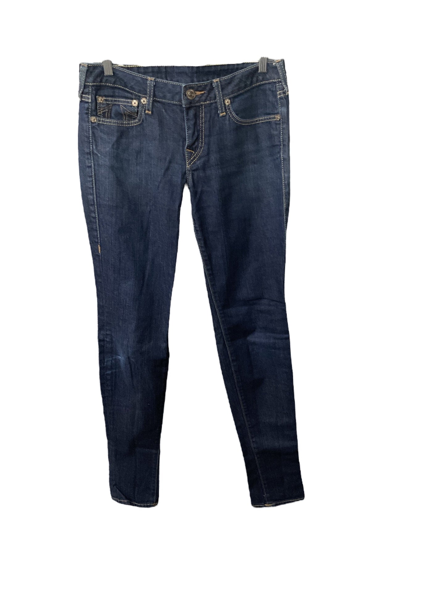 Jeans Designer By True Religion In Blue Denim, Size: 10