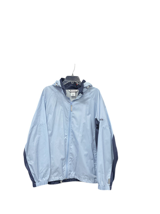 Jacket Windbreaker By Columbia In Blue, Size: 2x