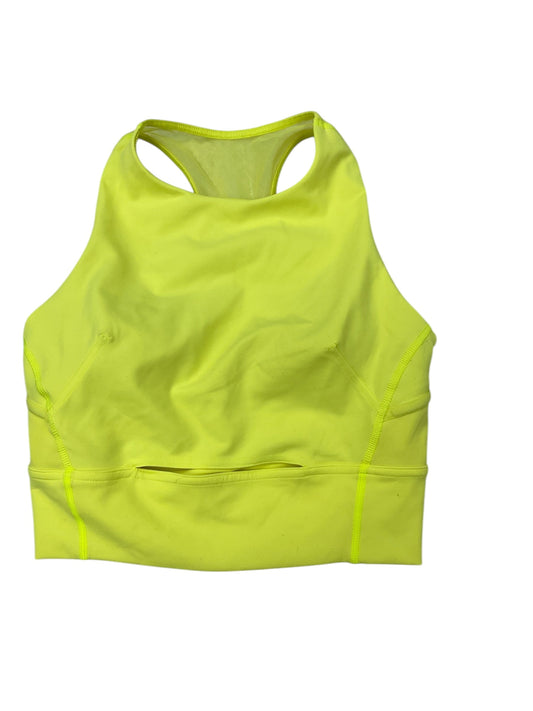 Athletic Bra By Lululemon In Yellow, Size: 4