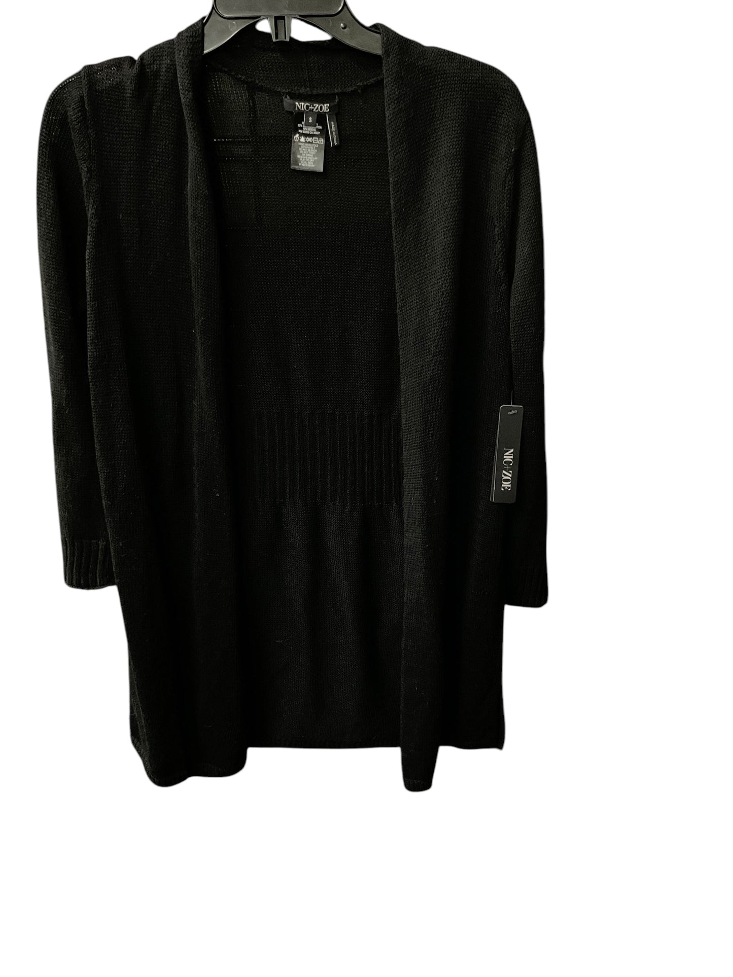 Sweater Cardigan By Nic + Zoe In Black, Size: S