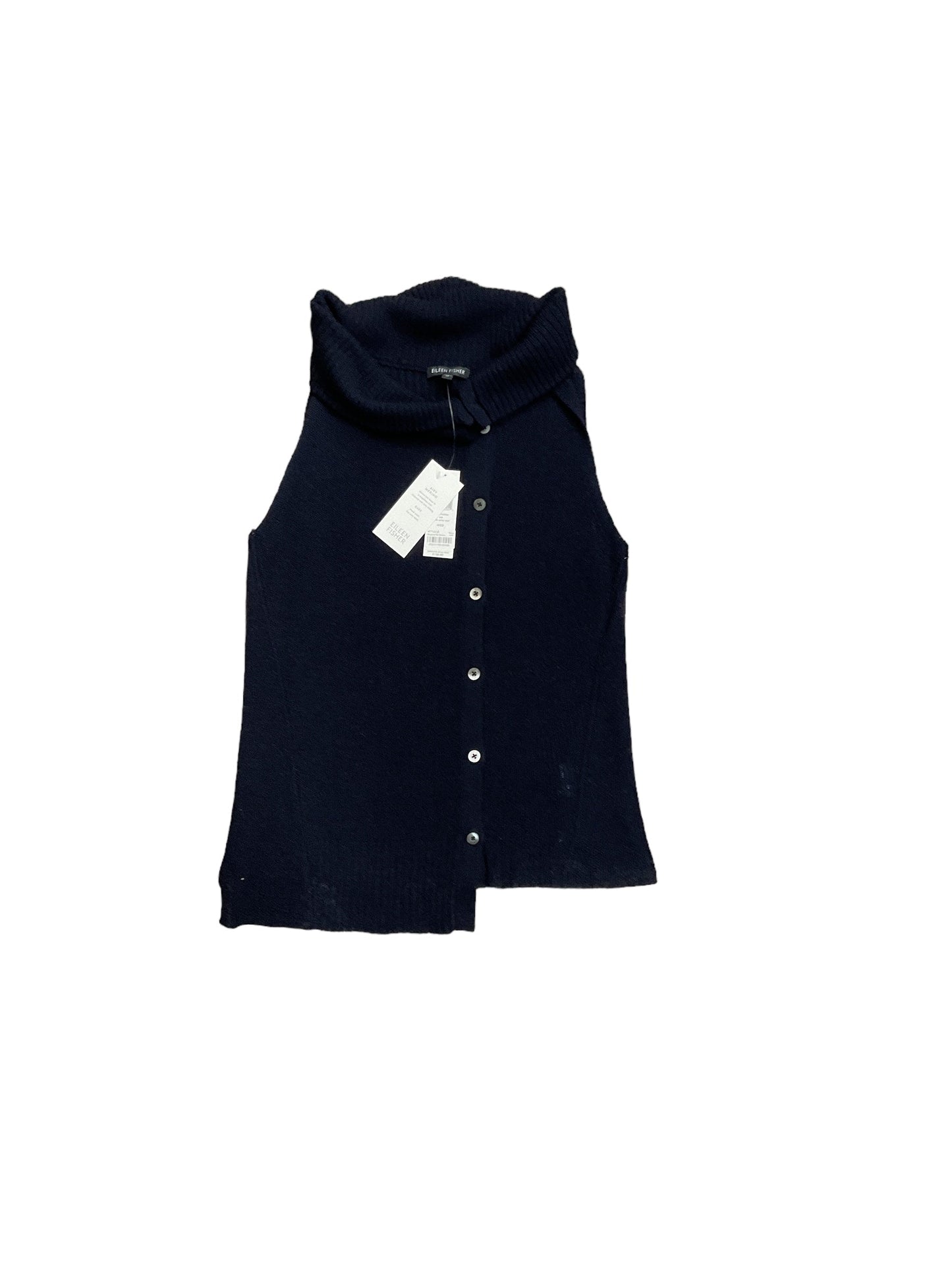 Navy Vest Sweater Eileen Fisher, Size M