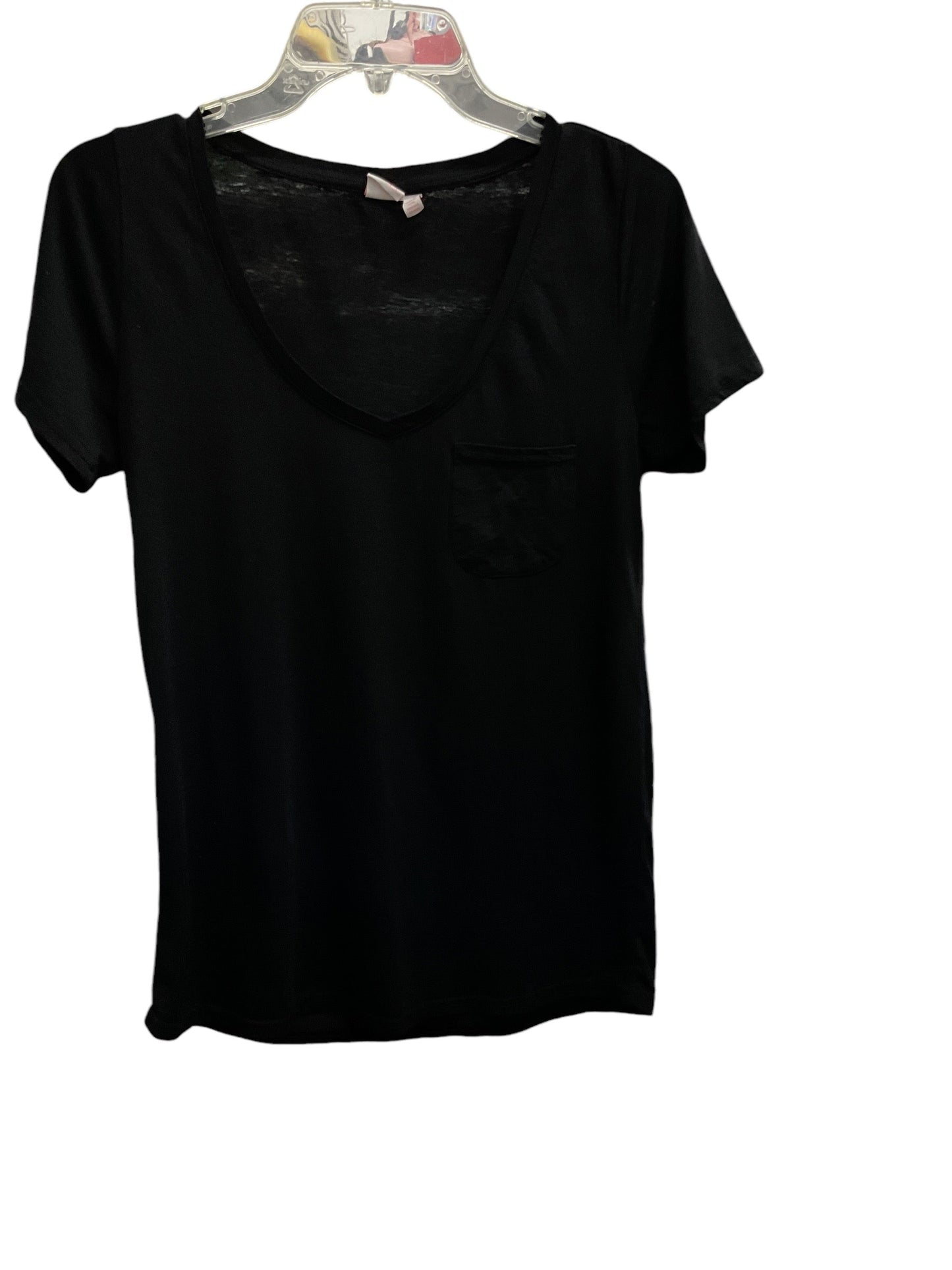 Top Short Sleeve By Nordstrom In Black, Size: S