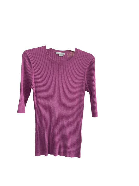 Top 3/4 Sleeve By Vince In Purple, Size: L