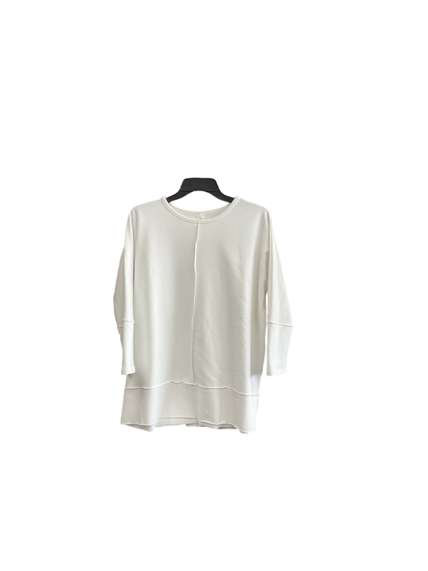 Top 3/4 Sleeve By Spanx In White, Size: S