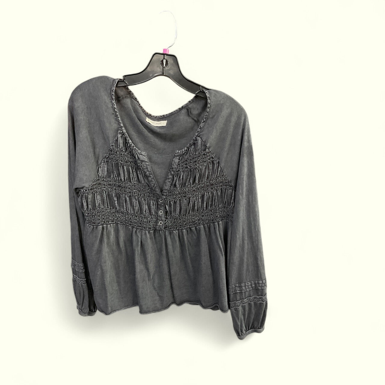 Top Long Sleeve By Lucky Brand In Grey, Size: L