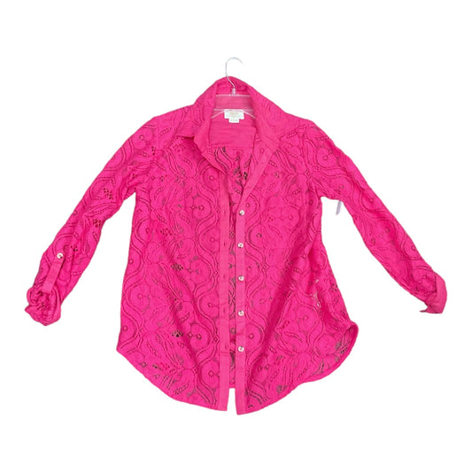 Pink Top Long Sleeve Maeve, Size 2