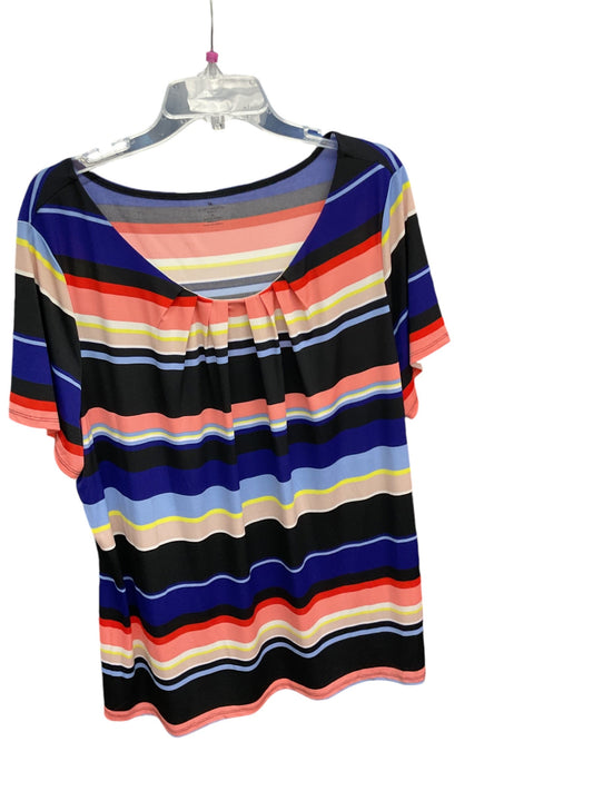 Top Short Sleeve By Worthington In Multi-colored, Size: 3x