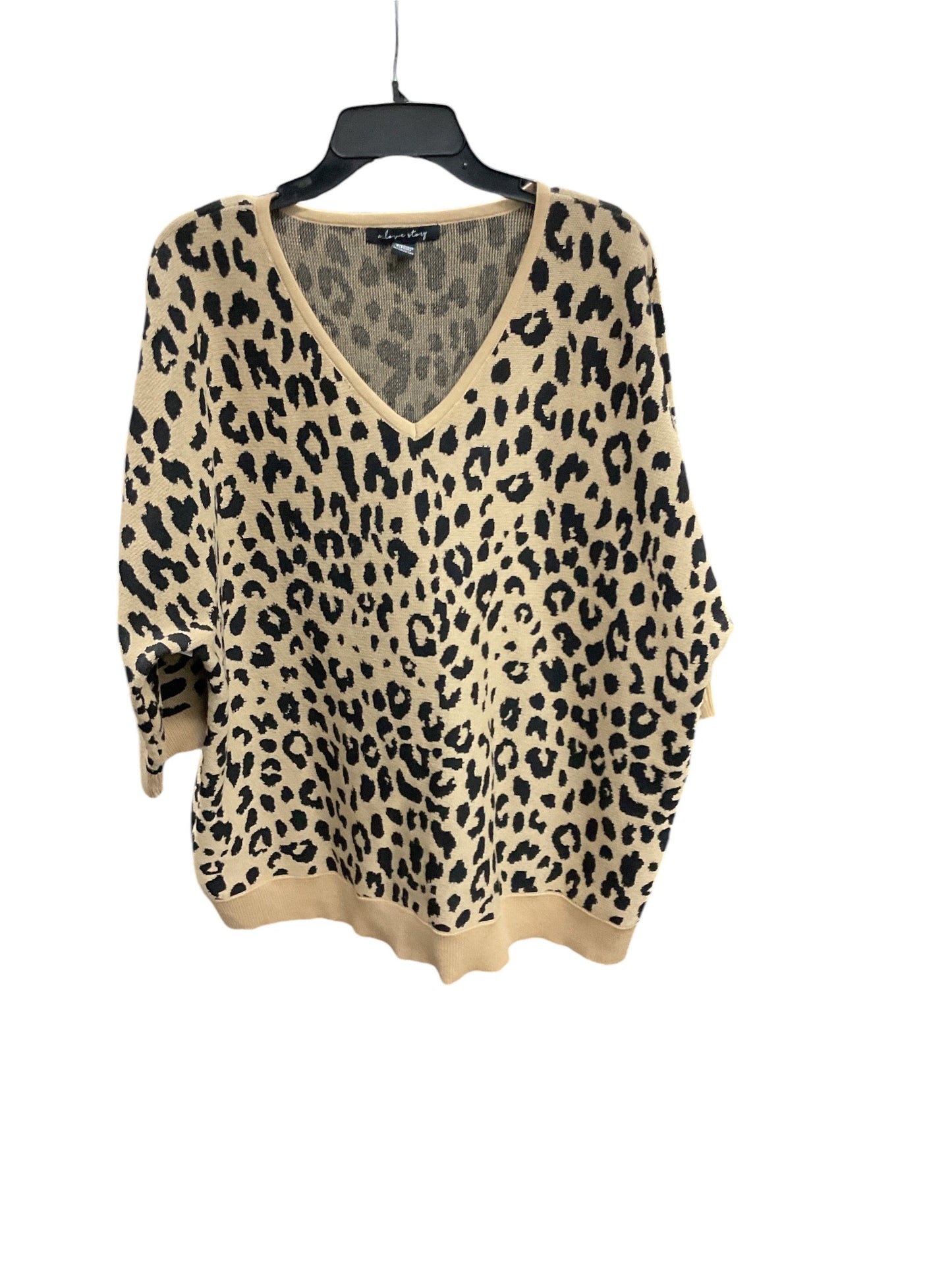 Sweater By Clothes Mentor In Animal Print, Size: 3x