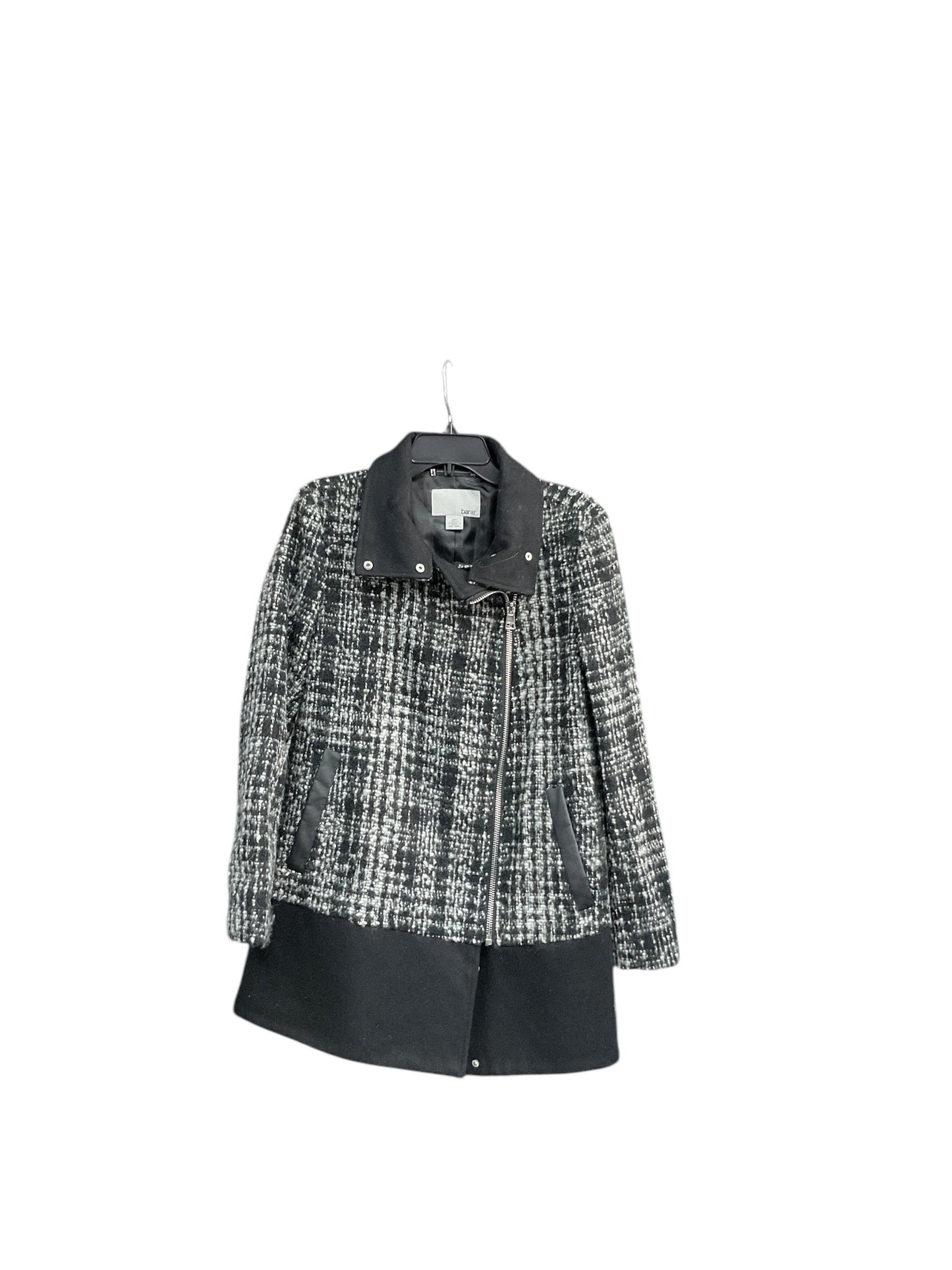 Coat Peacoat By Bar Iii In Black & White, Size: S