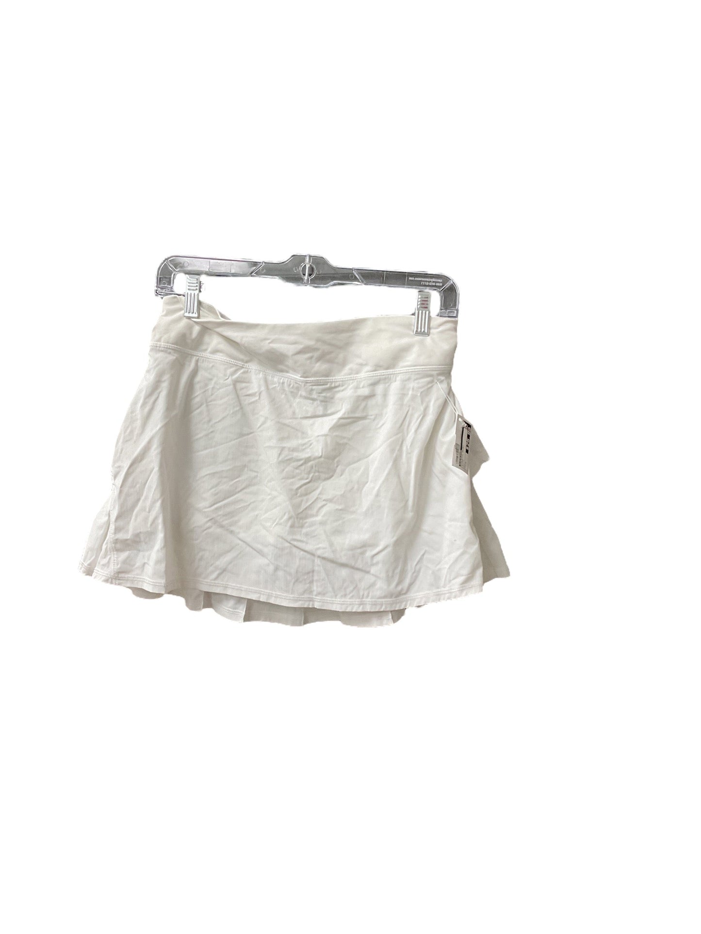 Athletic Skirt By Lululemon In White, Size: 4