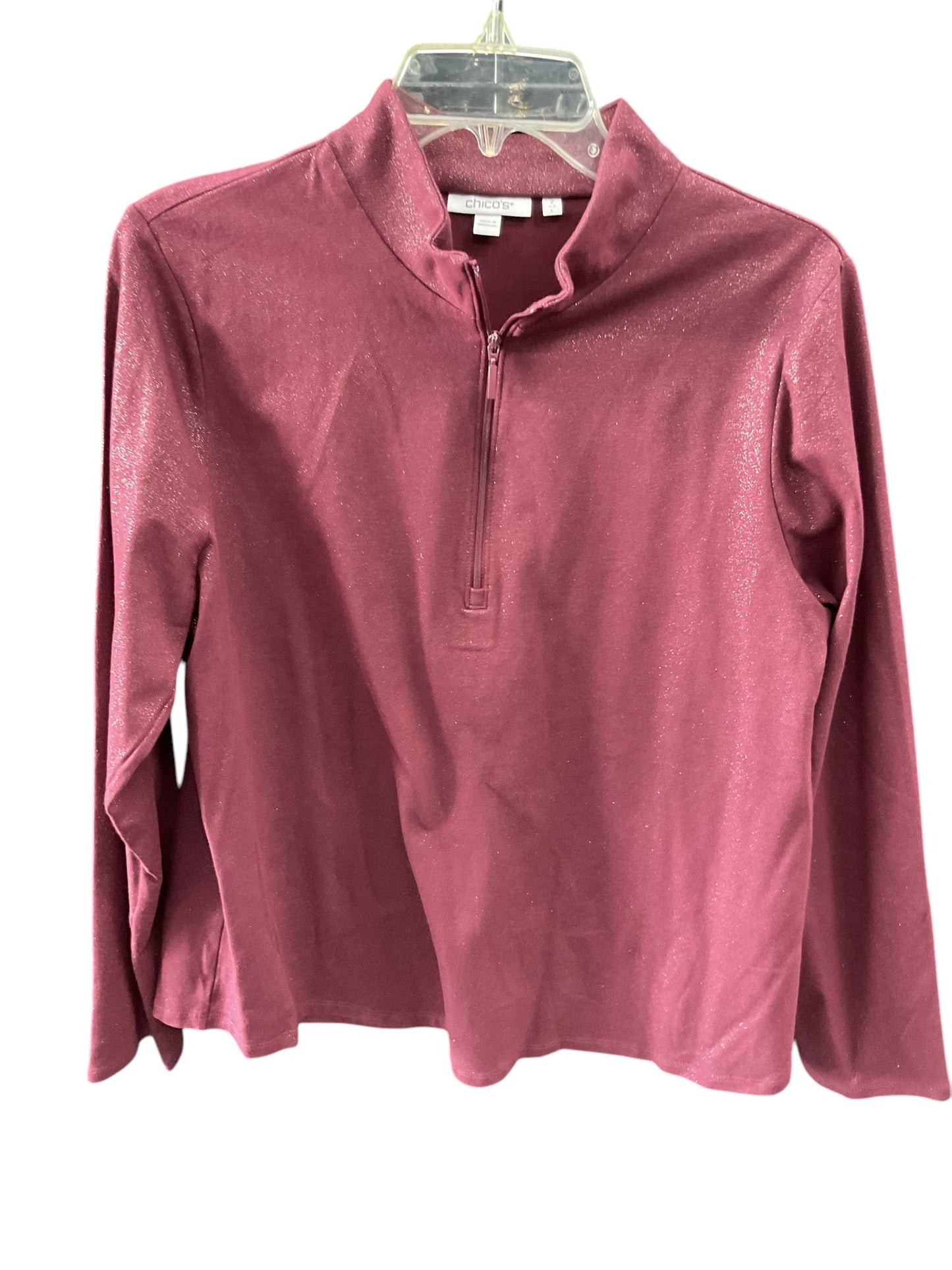 Top Long Sleeve By Chicos In Purple, Size: L