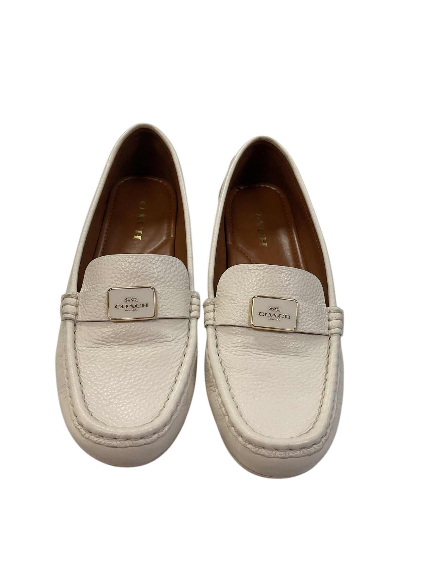 Shoes Designer By Coach In Cream, Size: 8.5