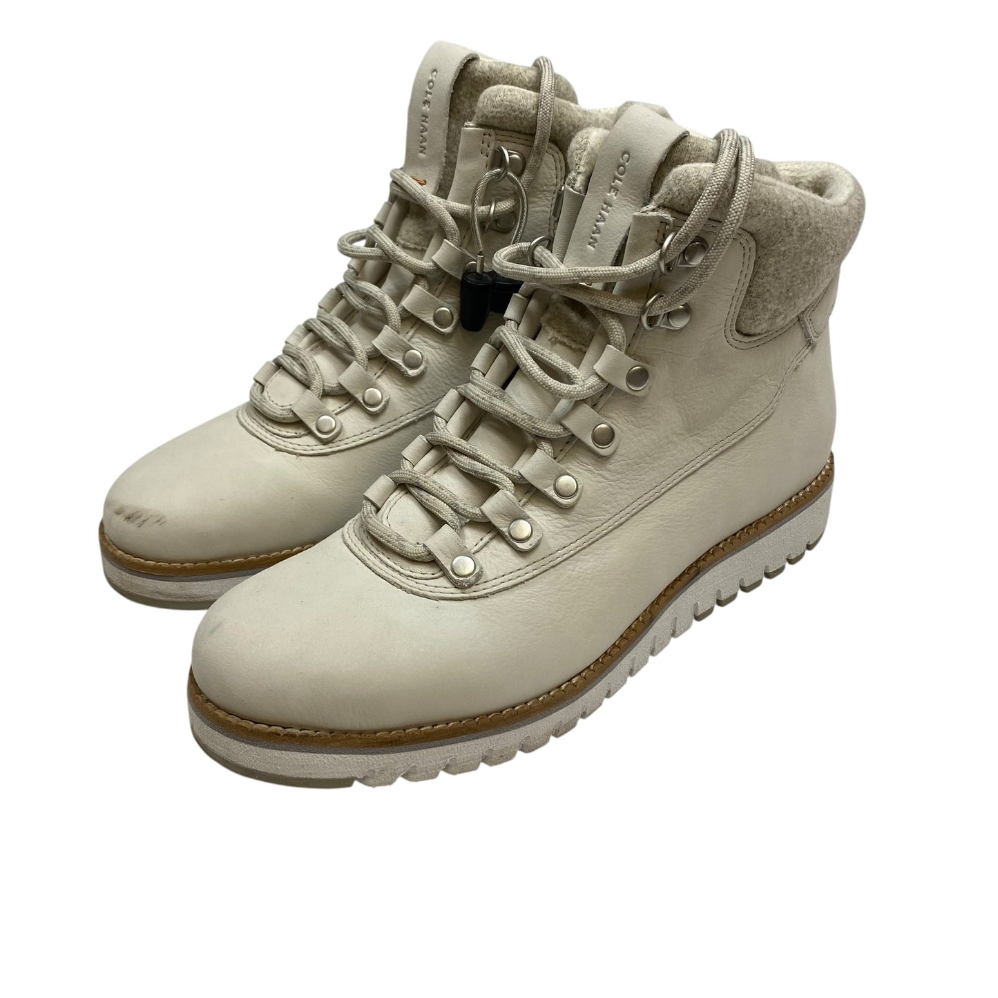 Boots Designer By Cole-Haan In Cream, Size:8