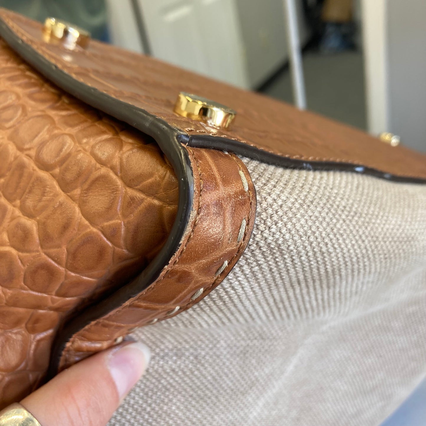 Handbag Designer By Michael Kors In Tan, Size:Large