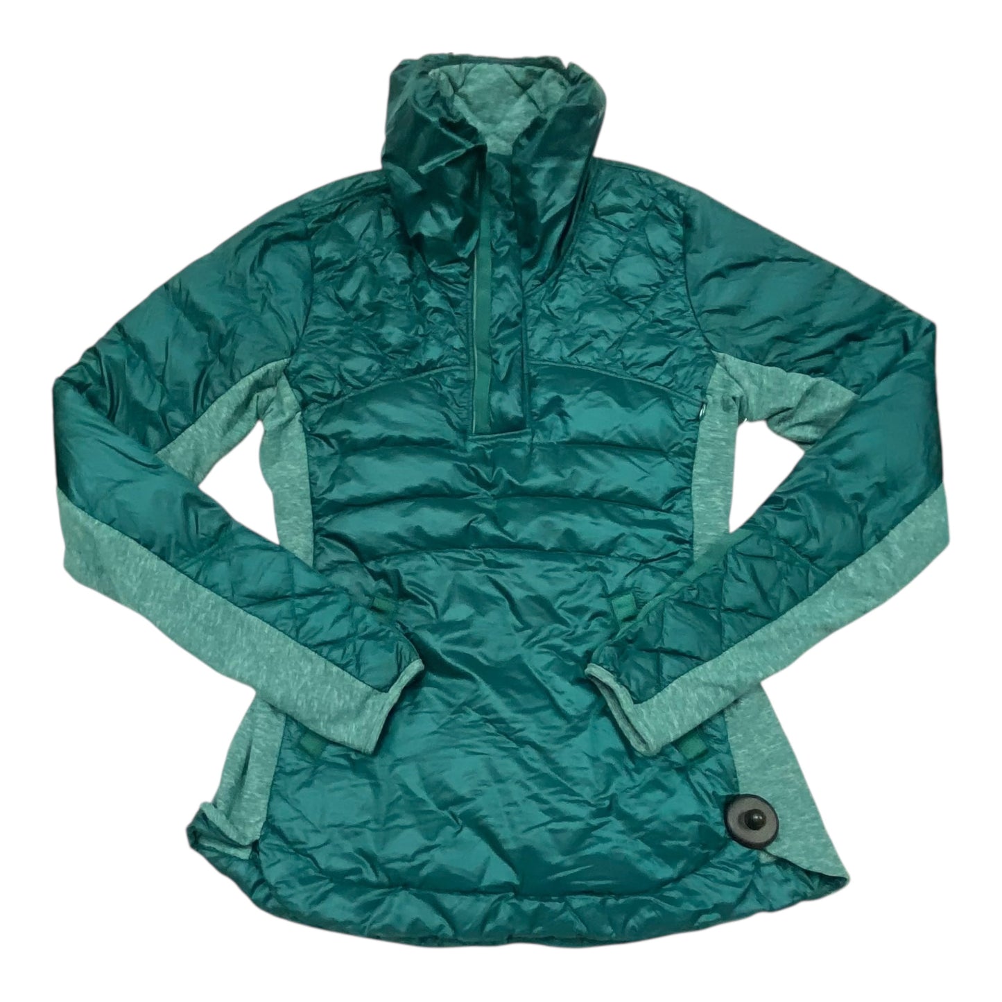 Athletic Jacket By Lululemon In Green, Size:6