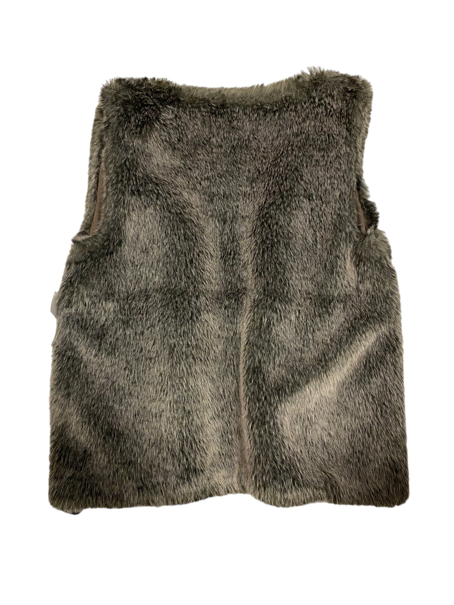 Vest Faux Fur & Sherpa By Eddie Bauer In Grey, Size: Xs