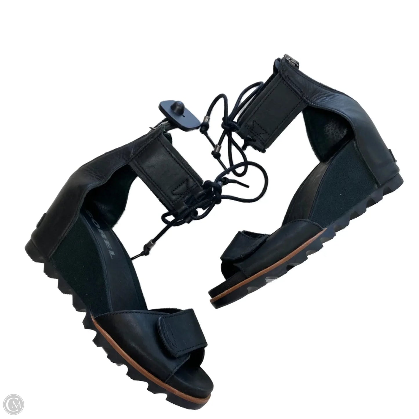 Sandals Designer By Sorel In Black, Size: 9