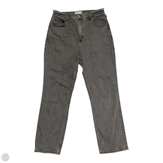 Jeans Straight By Abercrombie And Fitch In Grey, Size: 12l