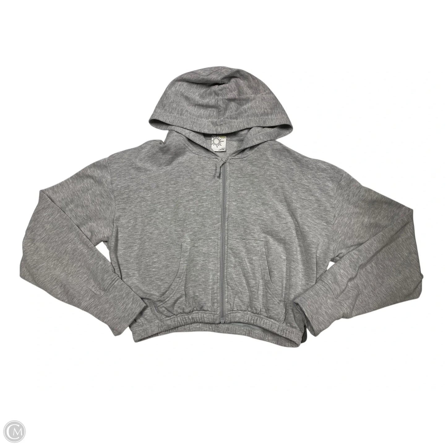 Athletic Sweatshirt Hoodie By Aerie In Grey, Size: M