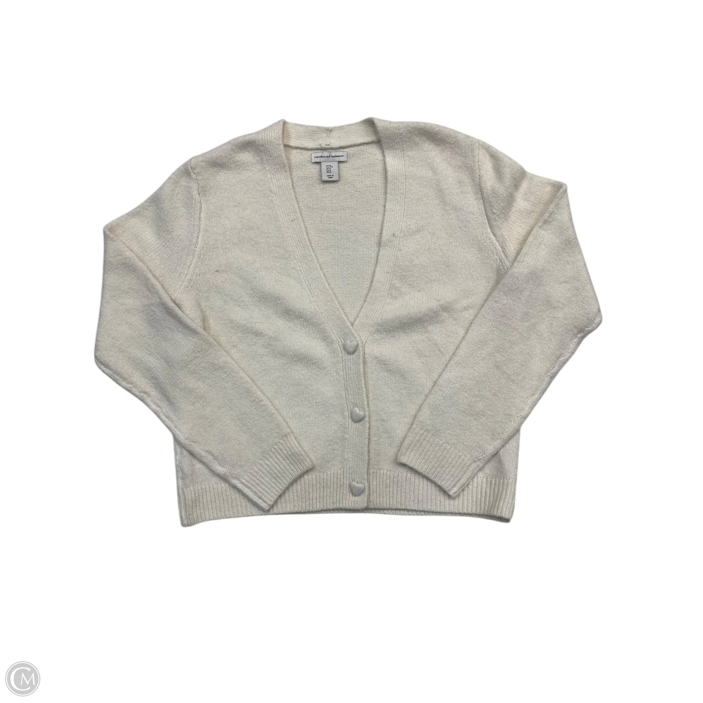 Sweater Cardigan By Cupcakes And Cashmere In Cream, Size: M