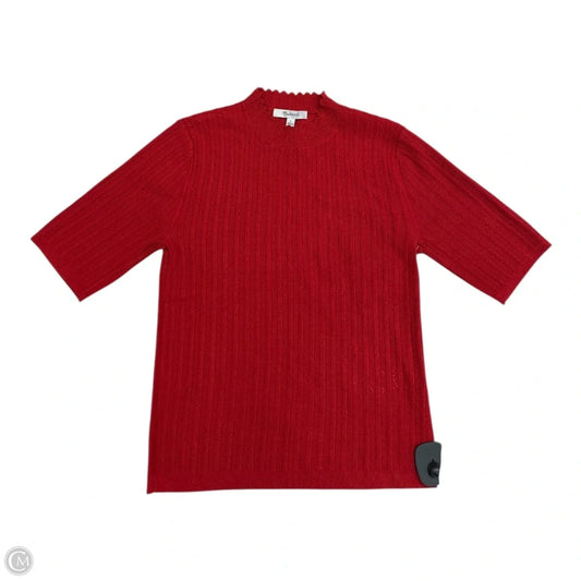 Top Short Sleeve By Madewell In Red, Size: S