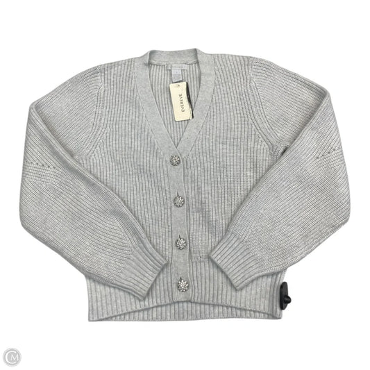 Sweater Cardigan By Design History In Grey, Size: S