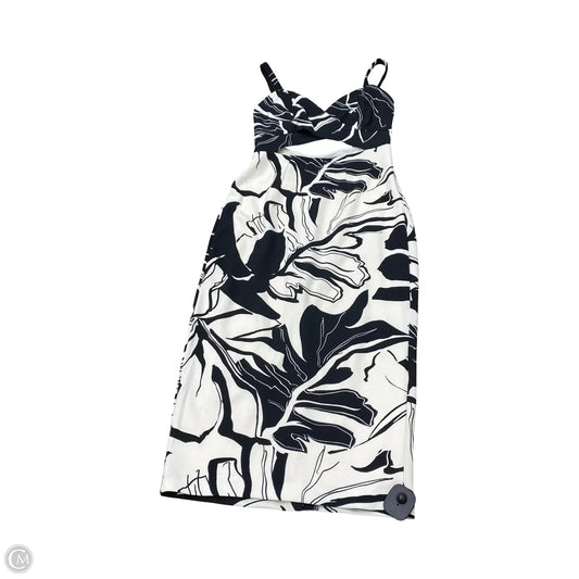 Dress Casual Midi By Express In Black & White, Size: S