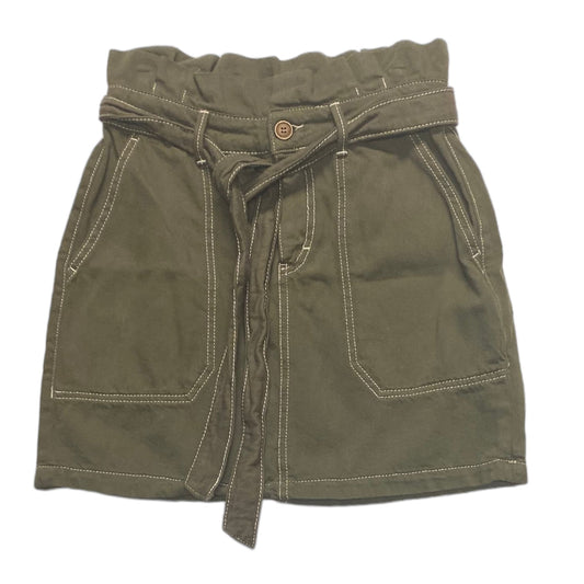 Green Skirt Mini & Short Free People, Size 6