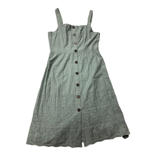 Green Dress Casual Midi Gap, Size 8