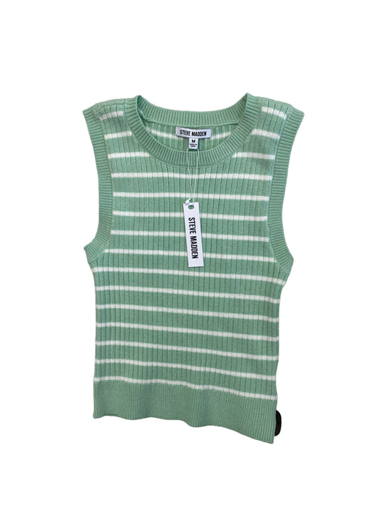 Green Top Sleeveless Steve Madden, Size M