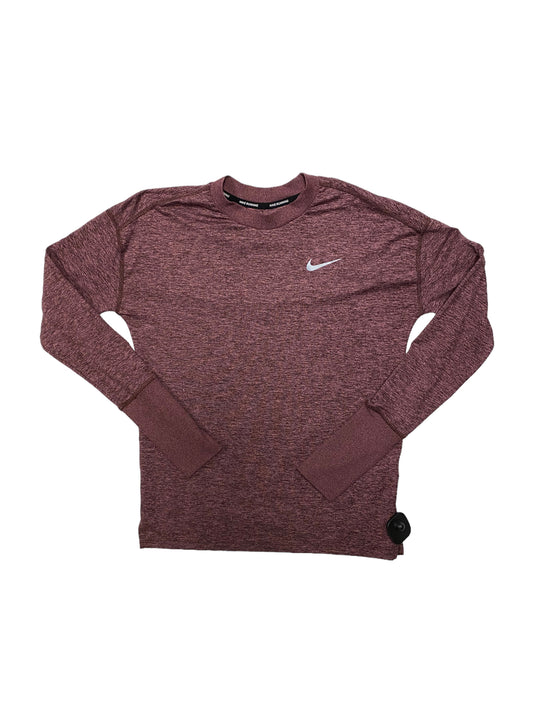 Purple Athletic Top Long Sleeve Crewneck Nike, Size Xs