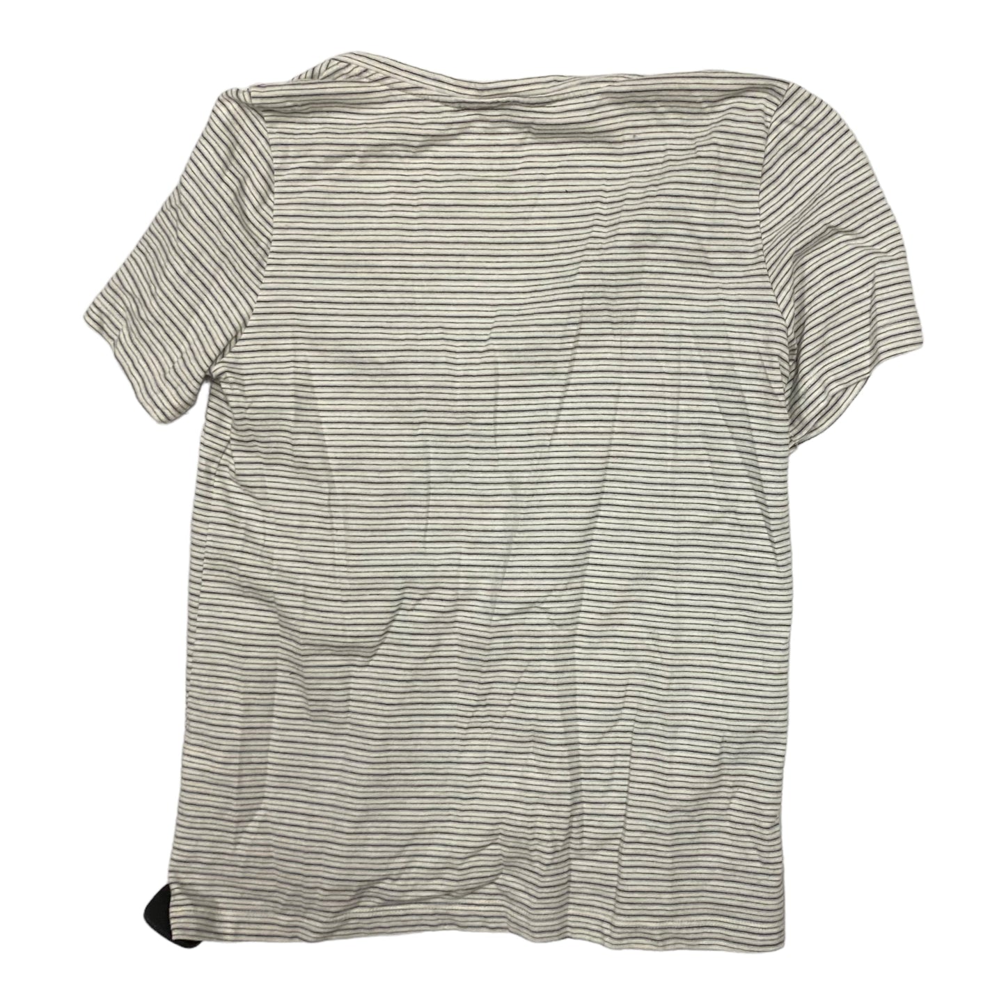 Top Short Sleeve Basic By Lucky Brand In Striped Pattern, Size: M